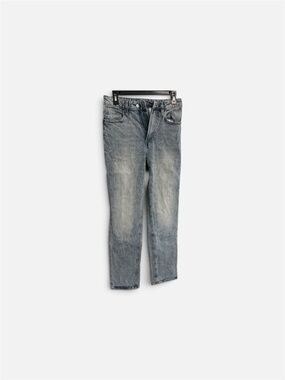 H&M Women's Straight-Leg Jeans in Faded Blue
